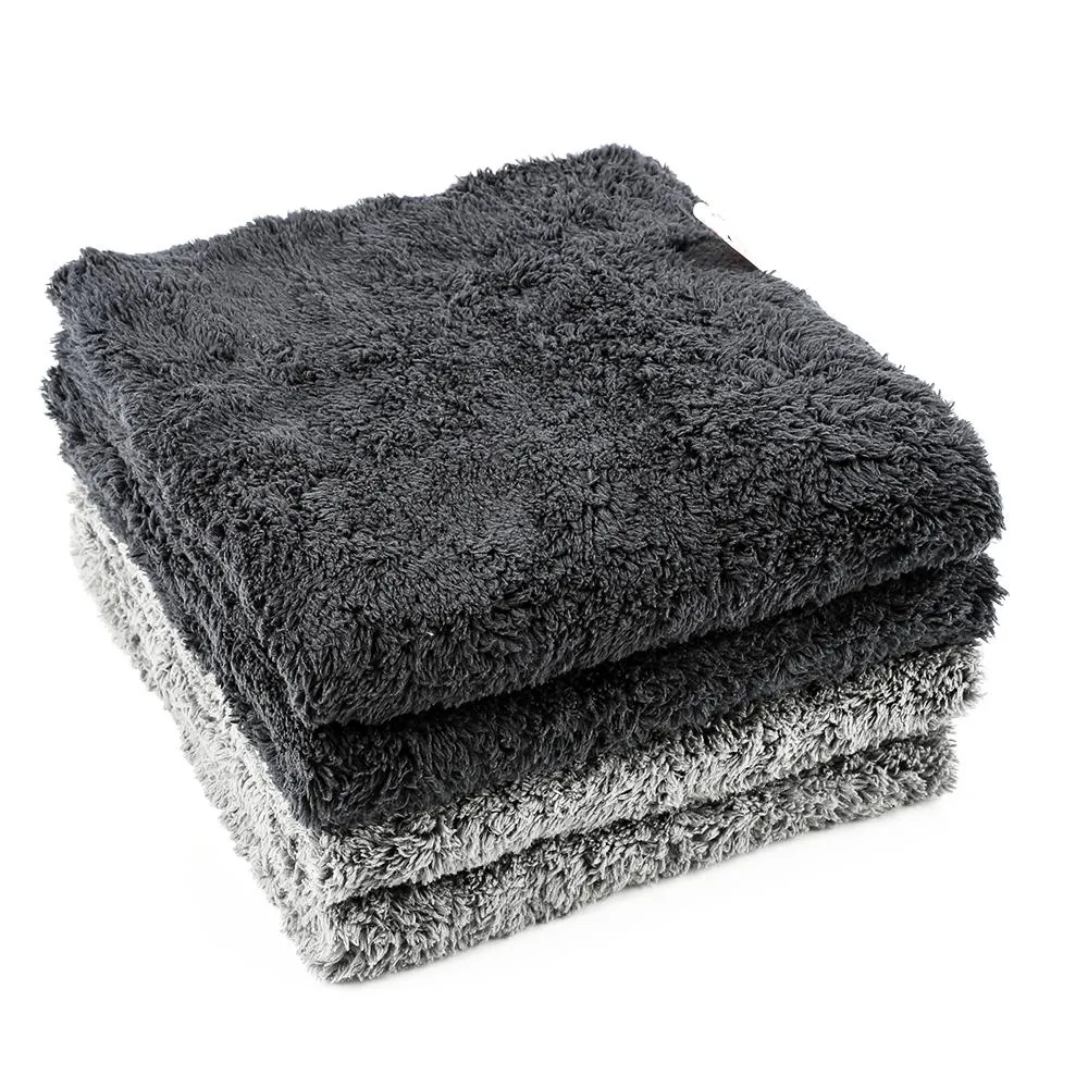 16" x 16" Edgeless Thick Plush Absorbent Microfiber Towels