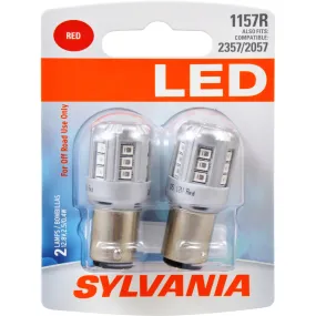 2-PK SYLVANIA 1157 Red LED Automotive Bulb