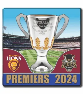 2024 AFL Premiership Brisbane Lions Commemorative Ceramic Coaster