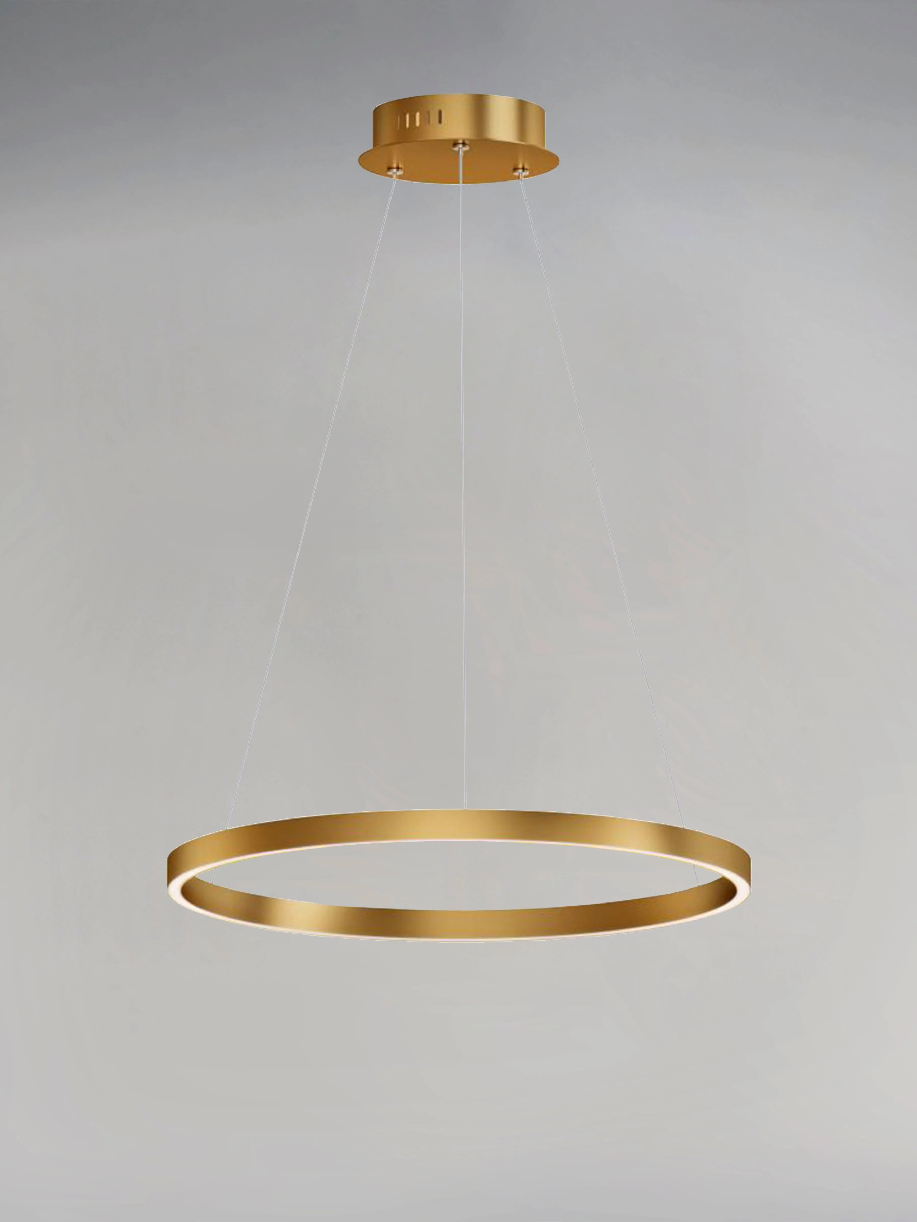 24" Hover LED Pendant, 2,000 Lumens, 27W, 120V, 2700-6000K CCT, Black or Gold Finish