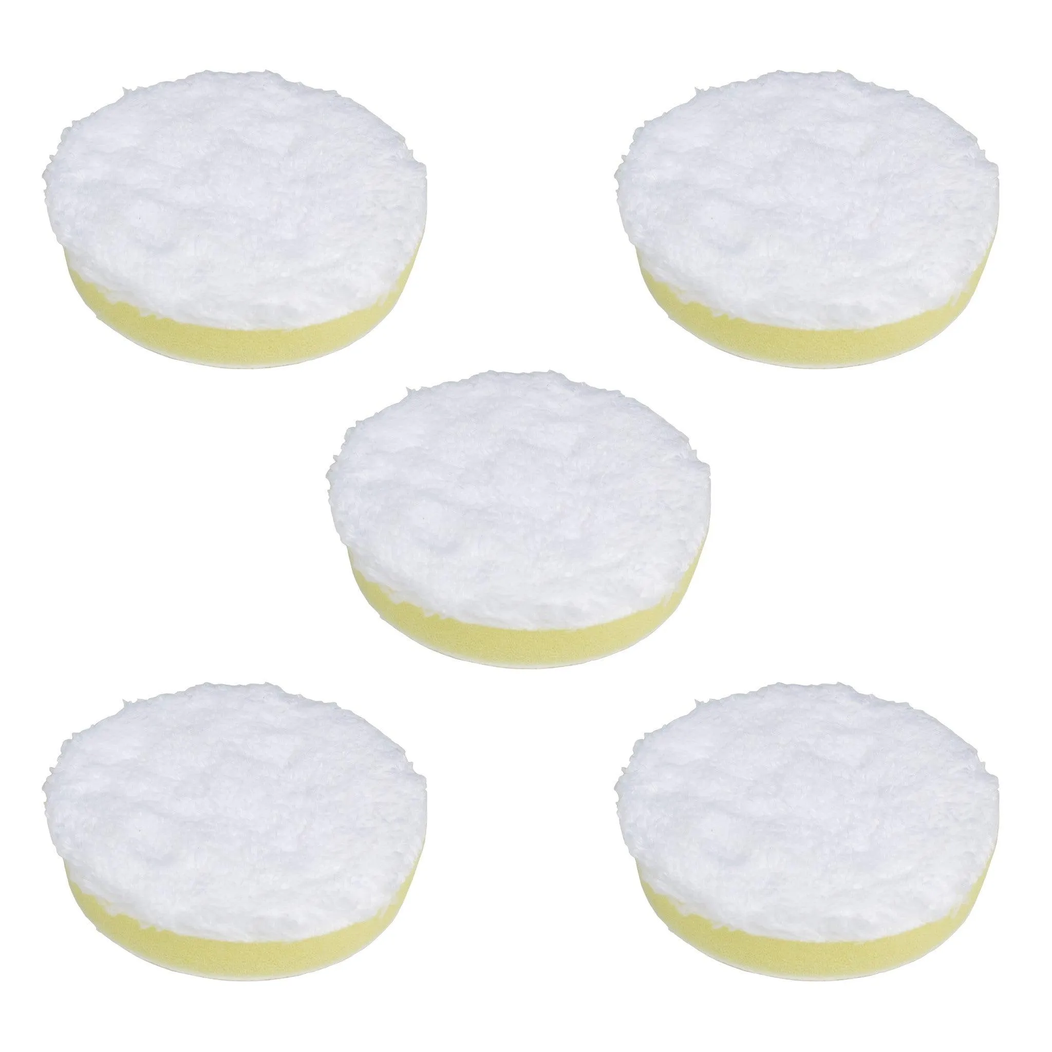 3" Microfiber Polishing Pad Yellow Medium Density Foam (Pack of 5)