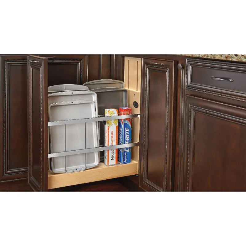 447 Series Natural Maple Tray Divider Pull-Out Organizer (8" x 21.66" x 19.5")