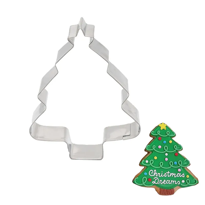 6-Piece Non-Stick Christmas Theme Cookie Cutter Set