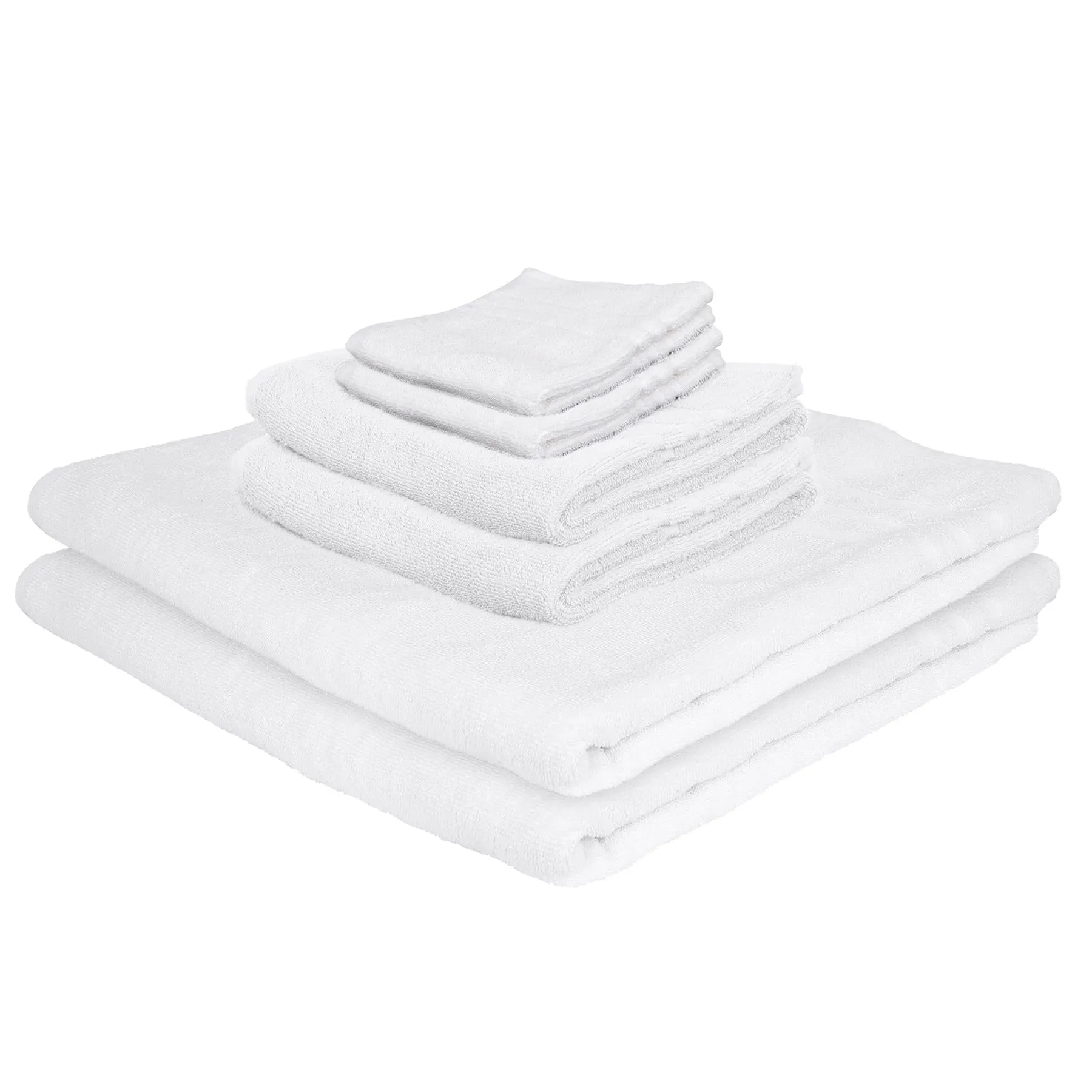 6pc 160cm x 90cm Cotton Towels Set - By Nicola Spring