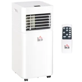 9000 BTU 4-In-1 Compact Portable Mobile Air Conditioner Unit Cooling Dehumidifying Ventilating w/ Fan Remote LED 24 Hr Timer Auto Shut-Down