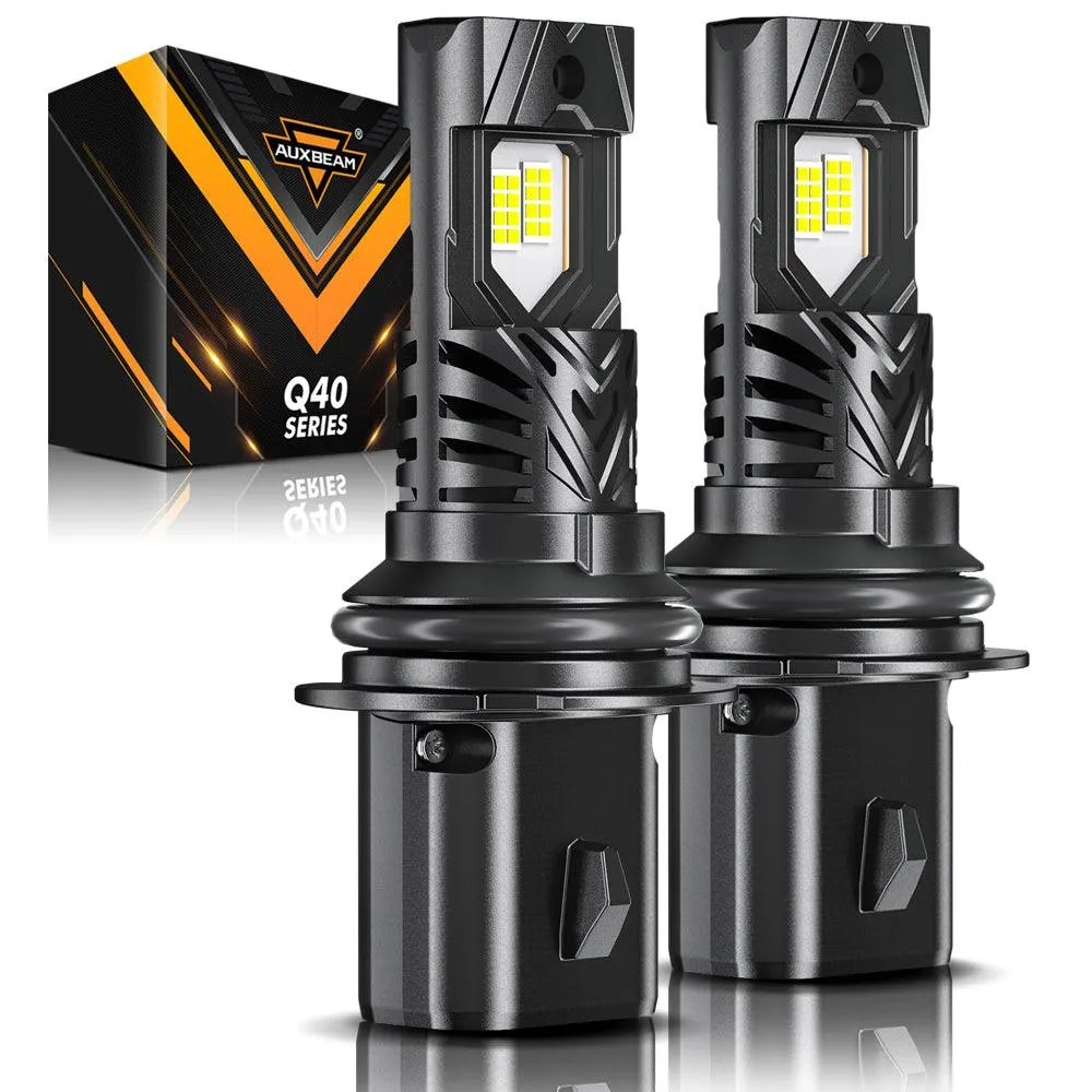 🆕9004/HB1 LED Headlight Bulbs Q40 Series Ultra-High Brightness 120W 30000LM 6500K Cool White | 2 Bulbs