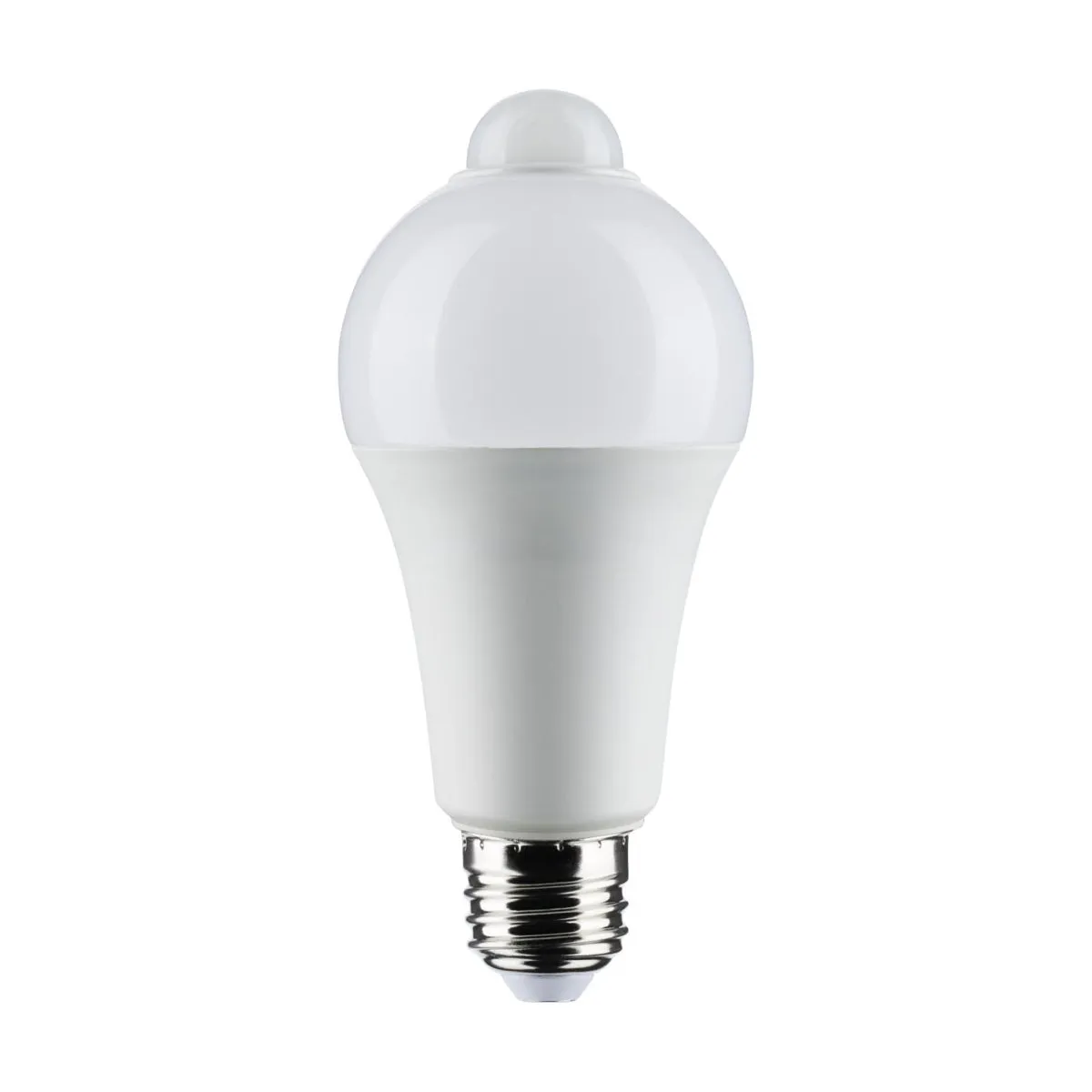 A19 LED Bulb with PIR Sensor, 12 Watts, 1050 Lumens, 3000K, E26 Medium Base, Frosted Finish