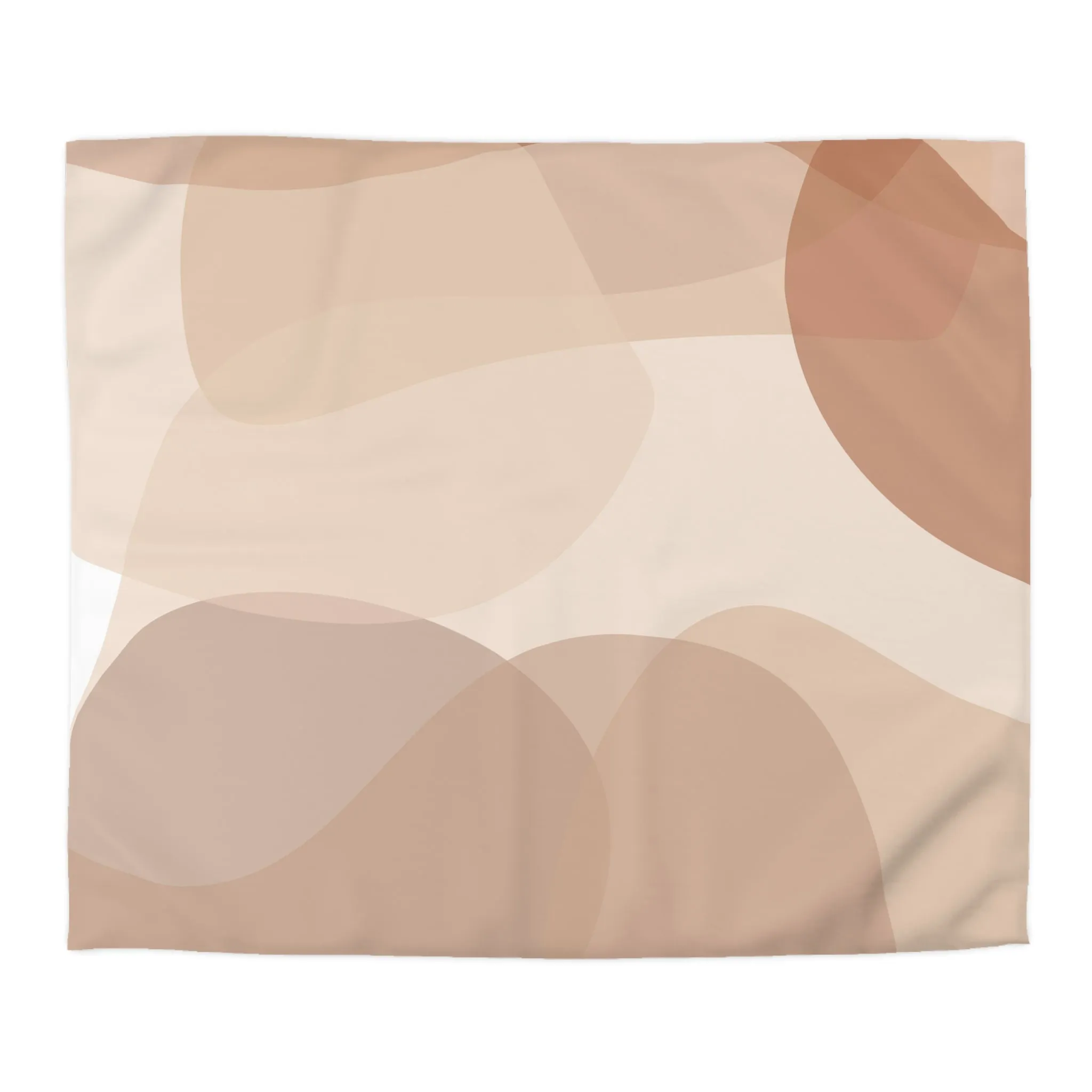 Abstract Duvet Cover | Earthy Neutral Beige