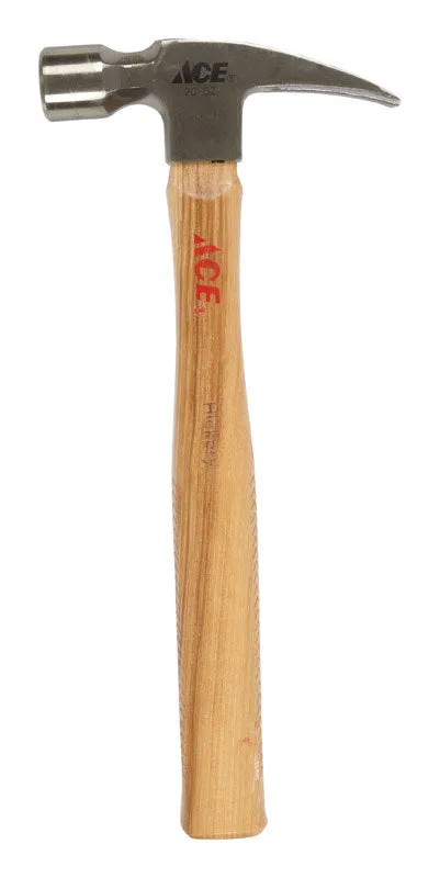 Ace 20 oz Smooth Face Rip Hammer Hickory Handle