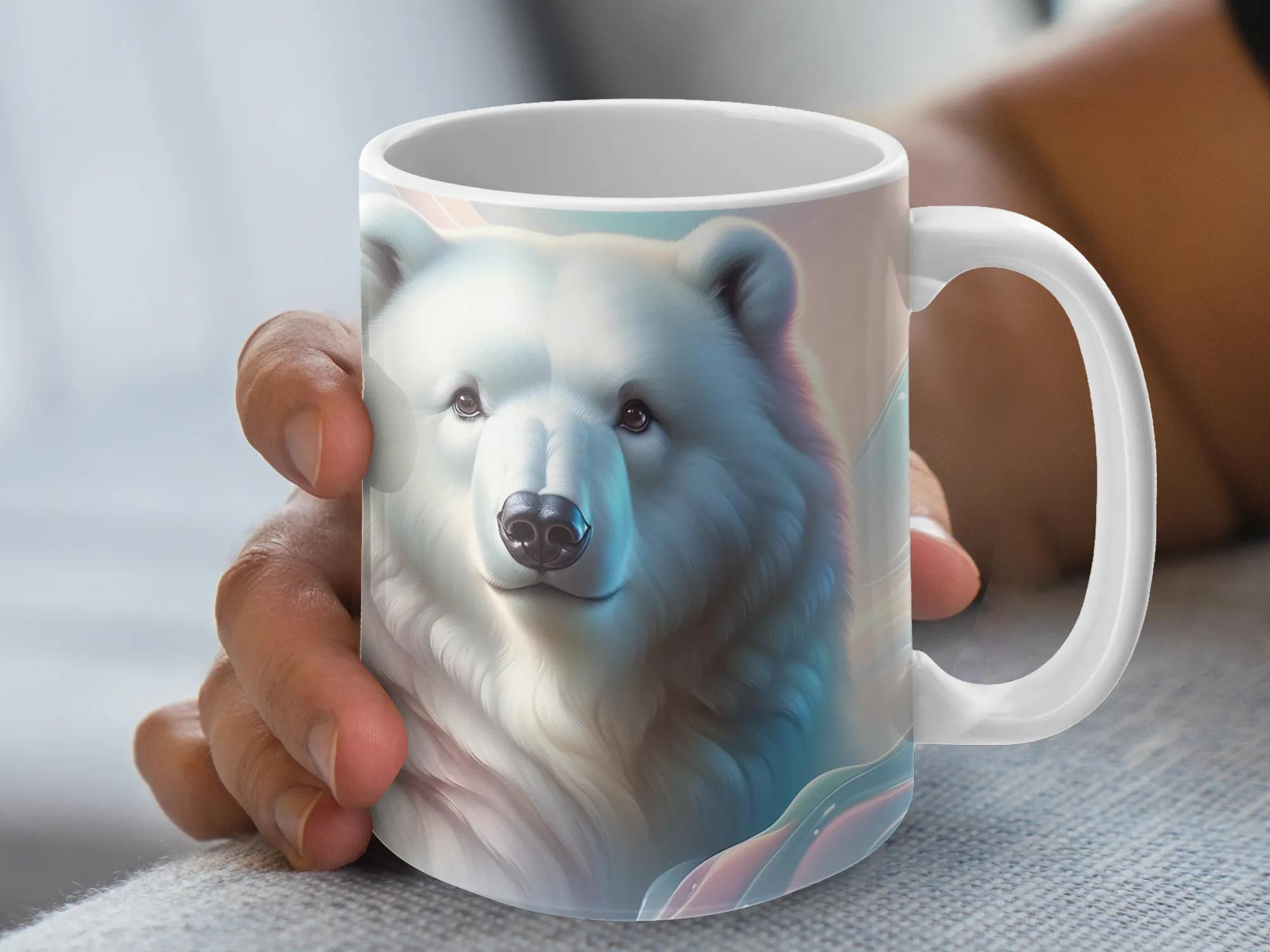 Adorable Charismatic Polar Bear Coffee mug Funny Animal Mug, Animal Lover Gifts, Cute Animal Lover Mug, Christmas Gift Ideas