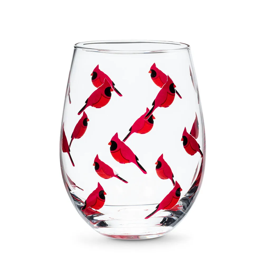 All-Over Print Stemless Wine Glass