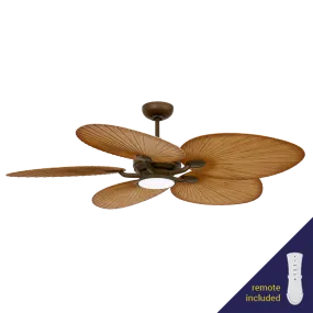 Alocasia Bronze 80W AC Ceiling Fan incl. Light Kit & LED Globe