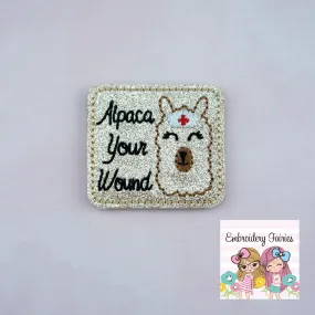 Alpaca Your Wound Feltie Design