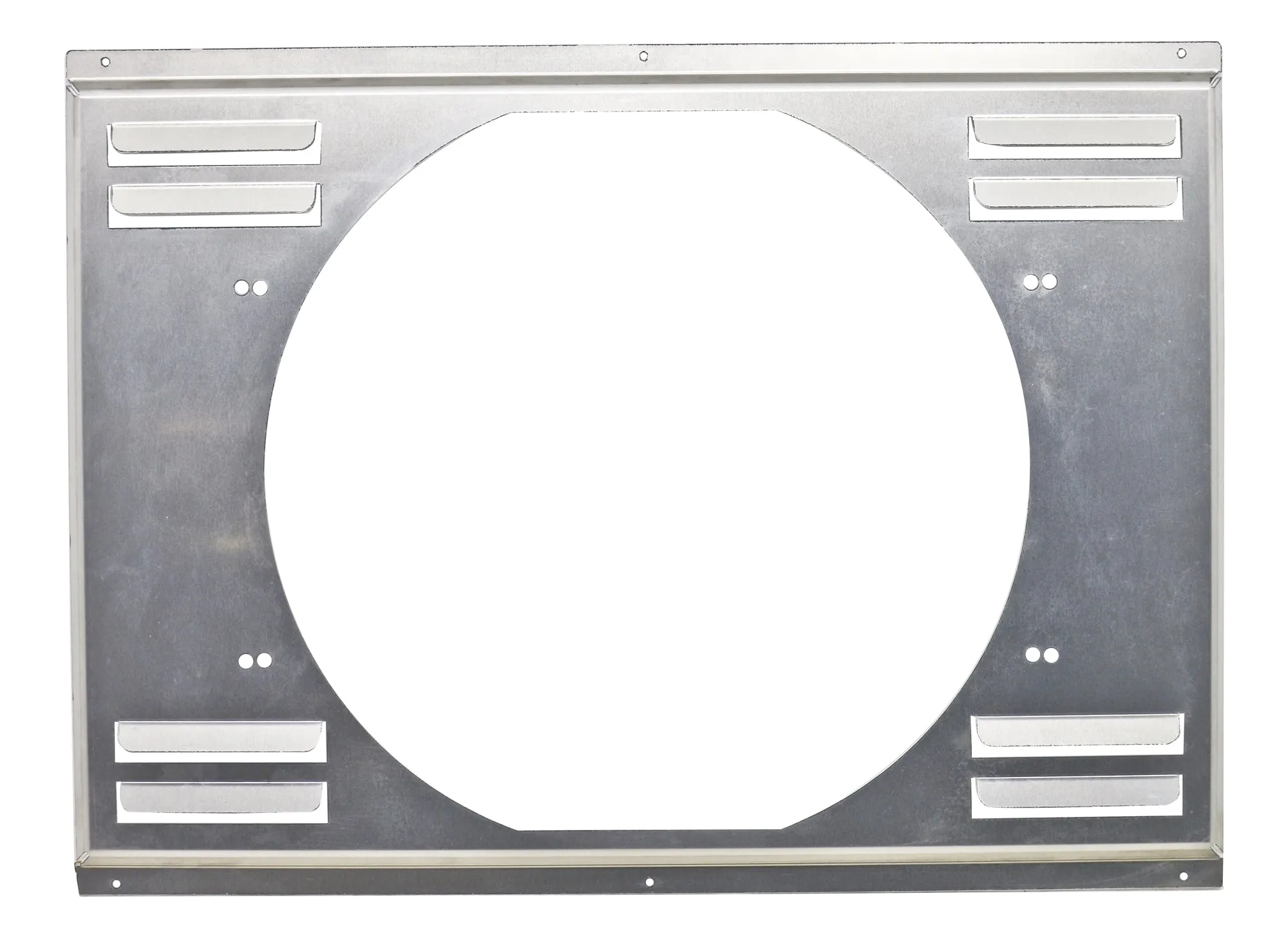 ALUMINUM EMC LOUVERED FAN SHROUD 22-9-16"X16-5-8" FITS CFR 28"X16-1-2" RADIATORS - NATURAL