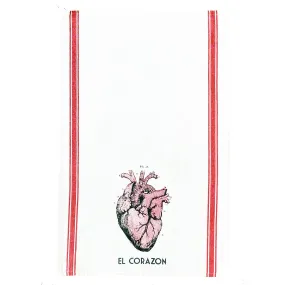 Anatomic Heart El Corazon Towel