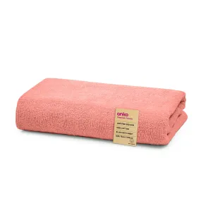 Anko Australia 100% Cotton 550 GSM XL Malmo Bath Towel | Set of 1 | Super-Soft, Absorbent, Quick-Drying | Pink Towel for Men, Women & Kids | 150x75 cm |Travel, Gym, Spa Towel