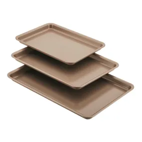 Anolon Gourmet 3 Piece Bakeware Set Bronze