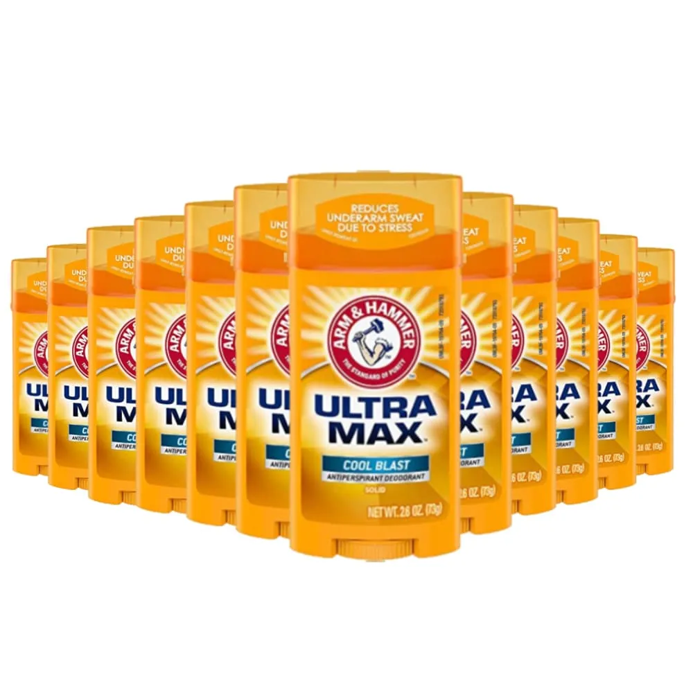 Arm & Hammer  Deodorant UltraMax Solid Cool Blast, 2.6 oz - 120 Pack - Wholesale -