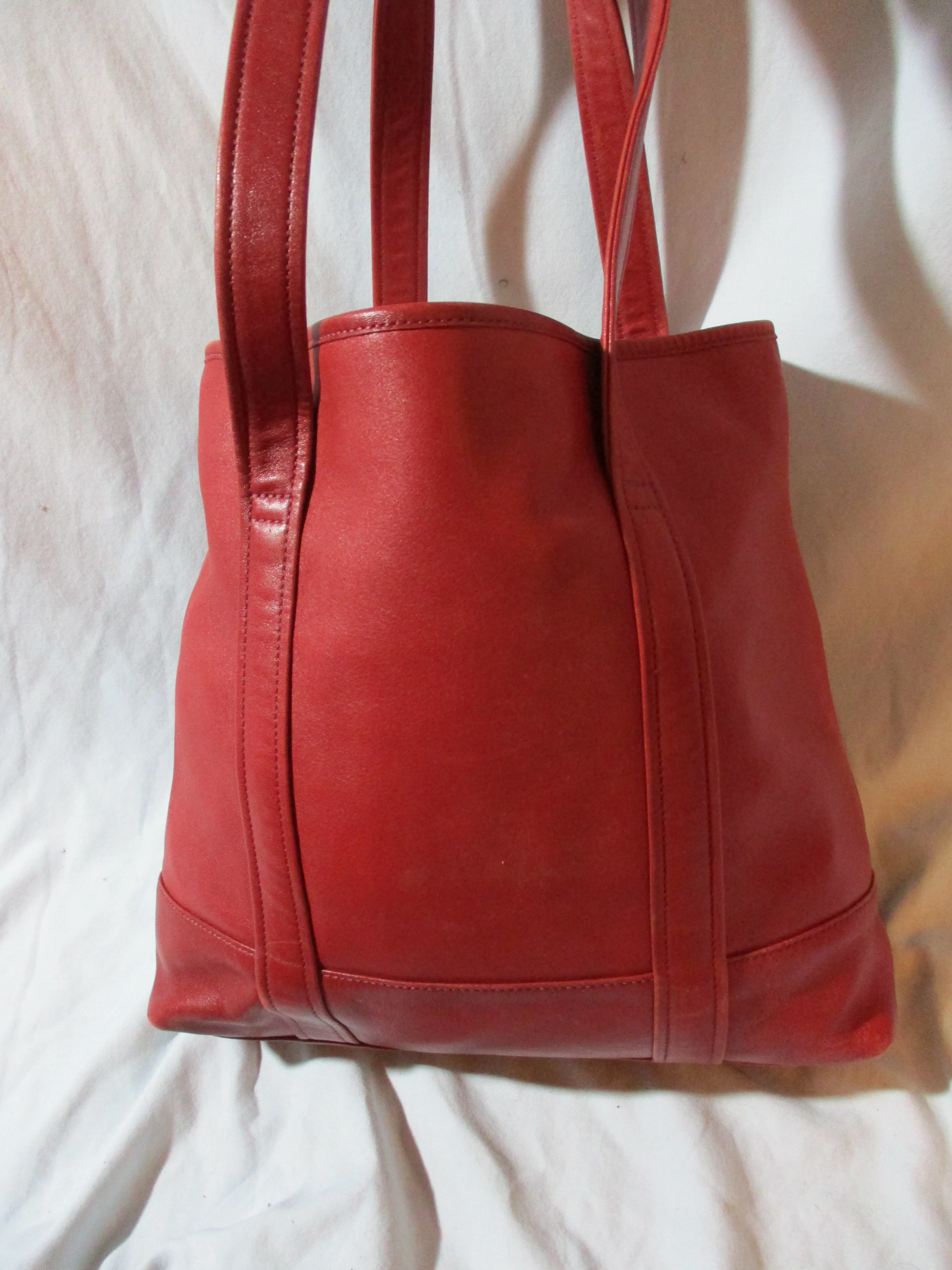 Authentic COACH 6509 Leather Tote carryall shopper handbag bag RED