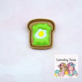 Avocado Toast Feltie Design - Avocado Feltie - Feltie Download - Planner Clip Design - Toast Feltie  - Feltie Design - Feltie Pattern - ITH