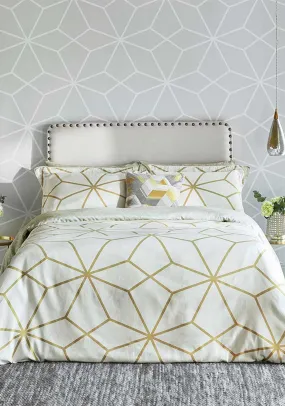 AXAL DUVET COVER KS OCHRE