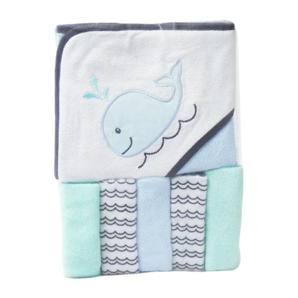 BABY BATH TOWEL HOODED W 5PC FACE TOWEL MDW-23 CHI 05267