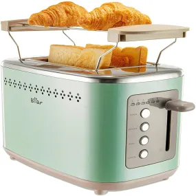 BEAR Toaster DSL-C02A1, 2 Slice with 6-Shade Settings and Bagel, Defrost, Cancel Function