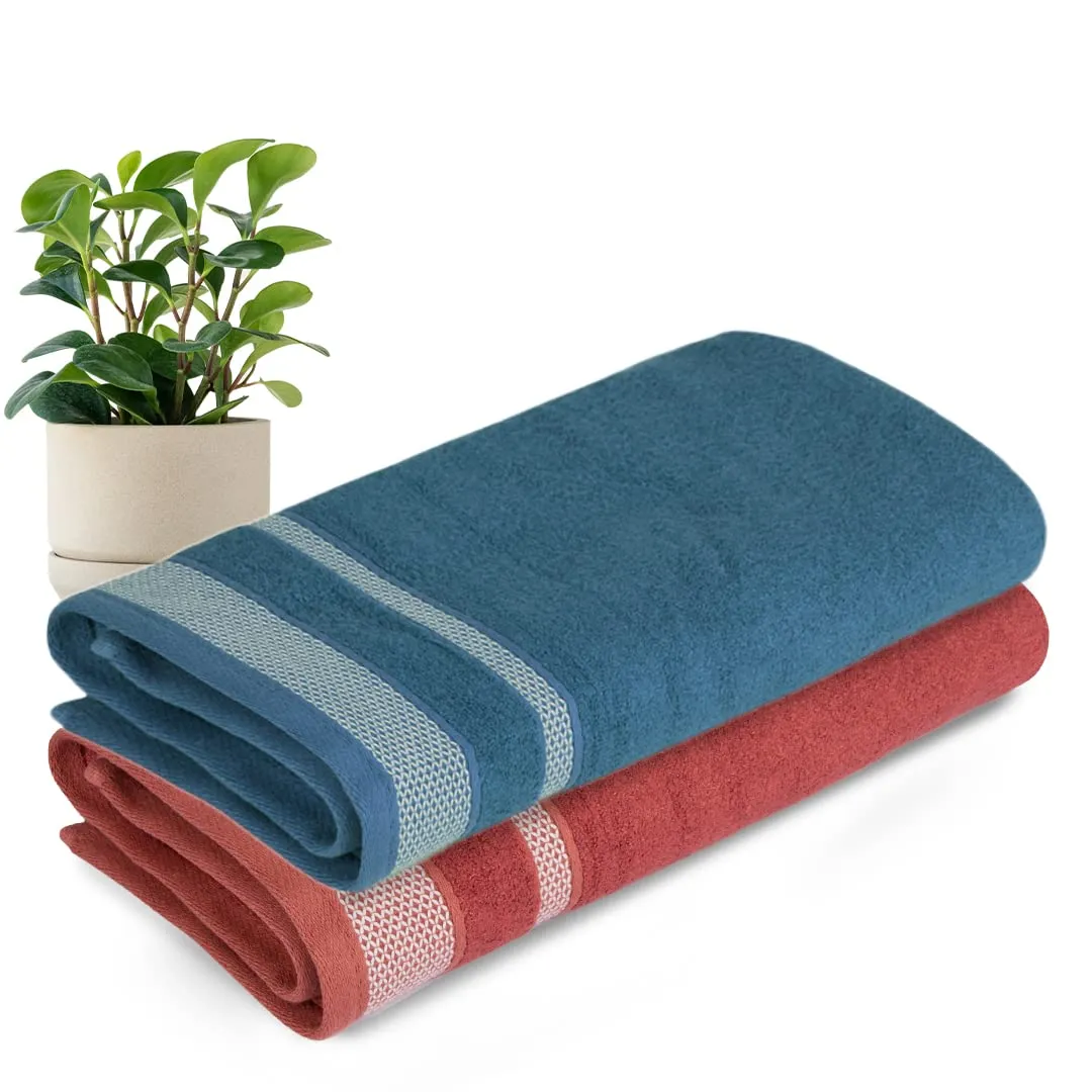 BePlush Zero Twist Bamboo Towels for Bath Large Size | Ultra Soft, Highly Absorbent,Quick Dry, Anti Bacterial Bamboo Bath Towel for Men & Women || 450 GSM, 29 x 59 Inches Pack of 2