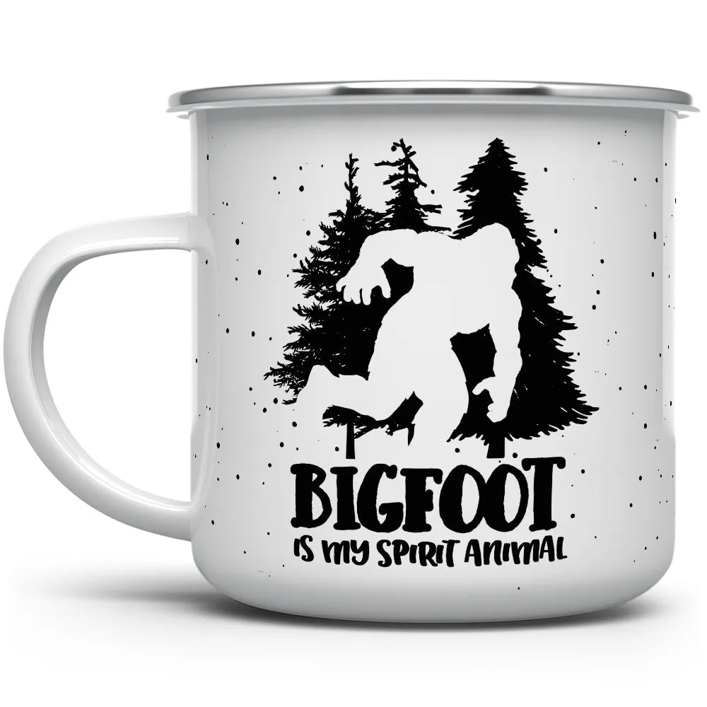 Bigfoot is My Spirit Animal Camp Mug