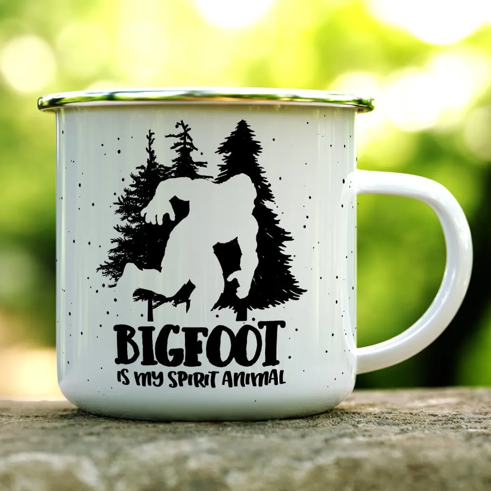 Bigfoot is My Spirit Animal Camp Mug