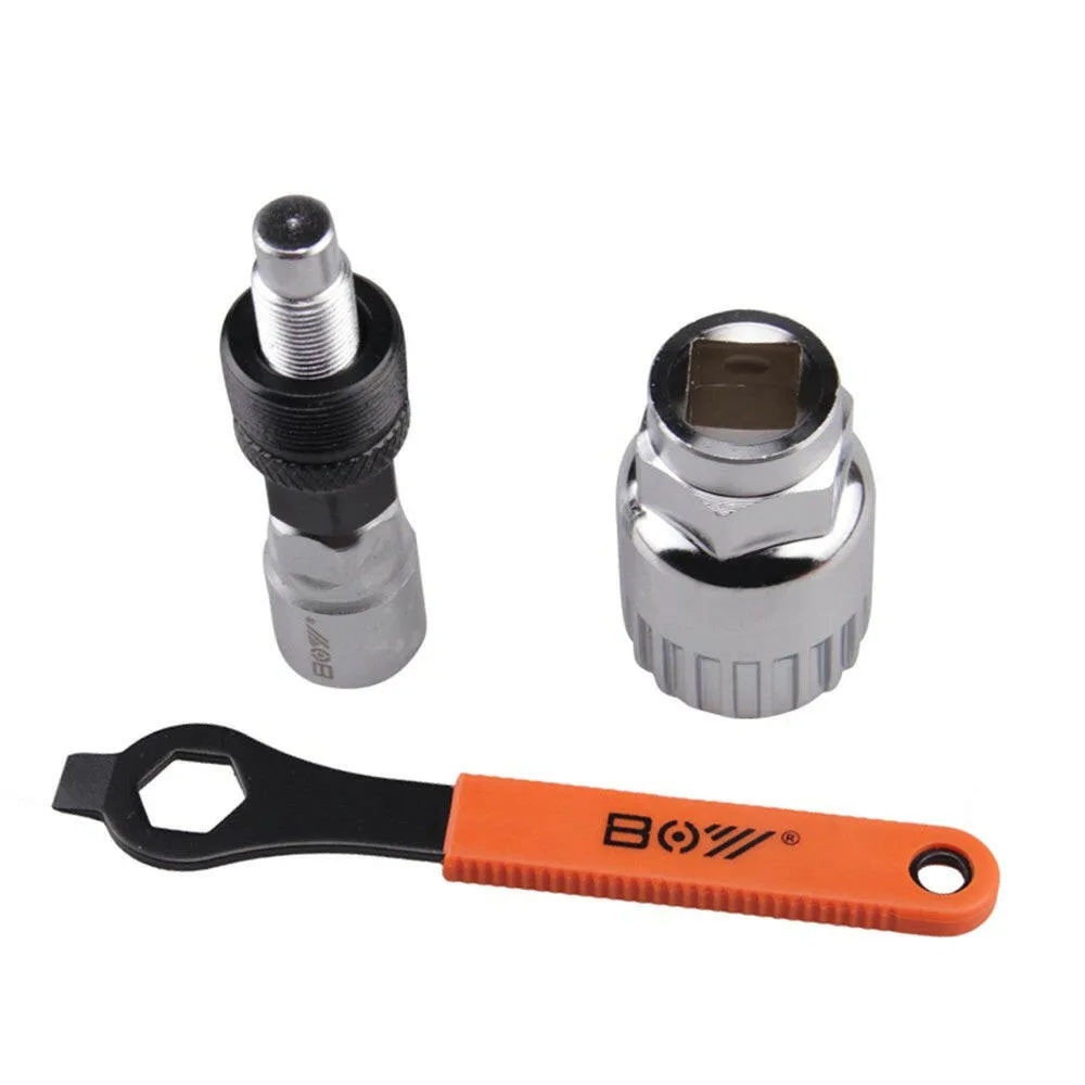 Bike Crank Extractor Puller Bottom Bracket Remover with 16mm Spanner Wrench Bicycle Crank Removal Tool Bike Repair Tool Kit