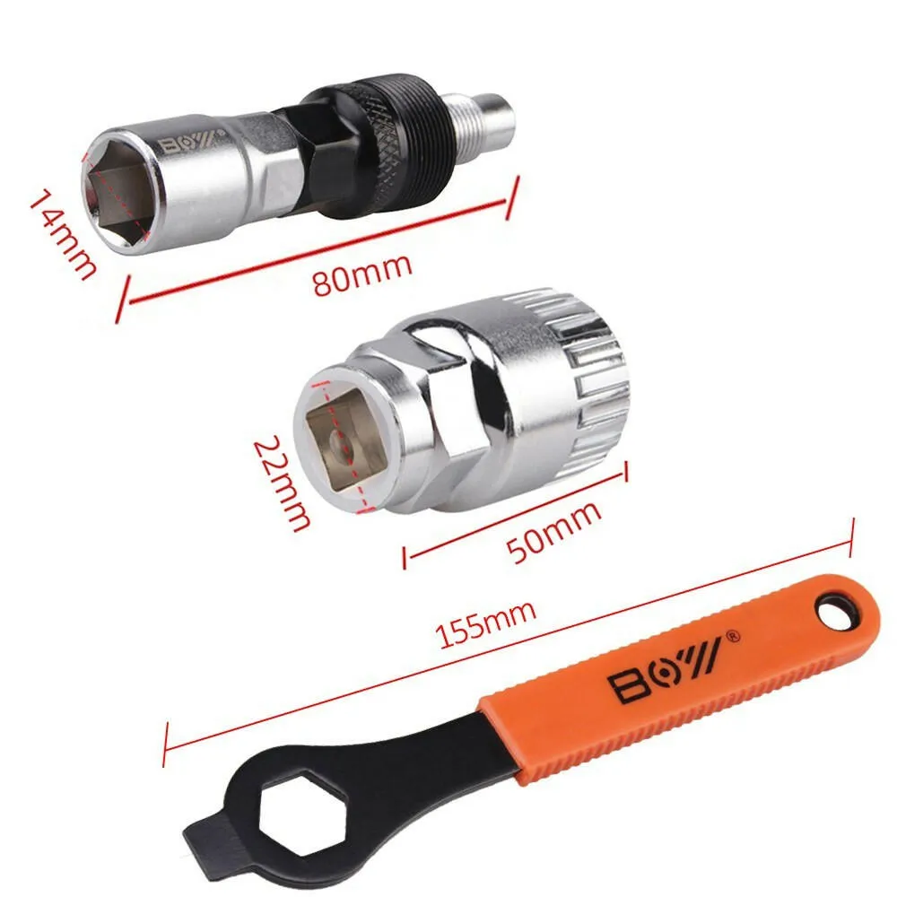 Bike Crank Extractor Puller Bottom Bracket Remover with 16mm Spanner Wrench Bicycle Crank Removal Tool Bike Repair Tool Kit