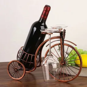 Bike Wine Rack Hanging Wine Glass