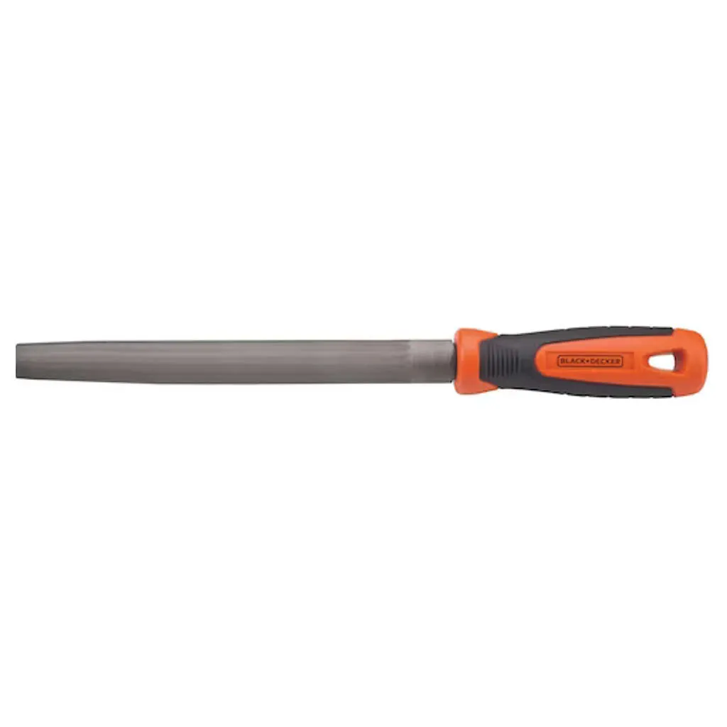 Black & Decker 2nd Cut Half Round File 200mm BDHT22146