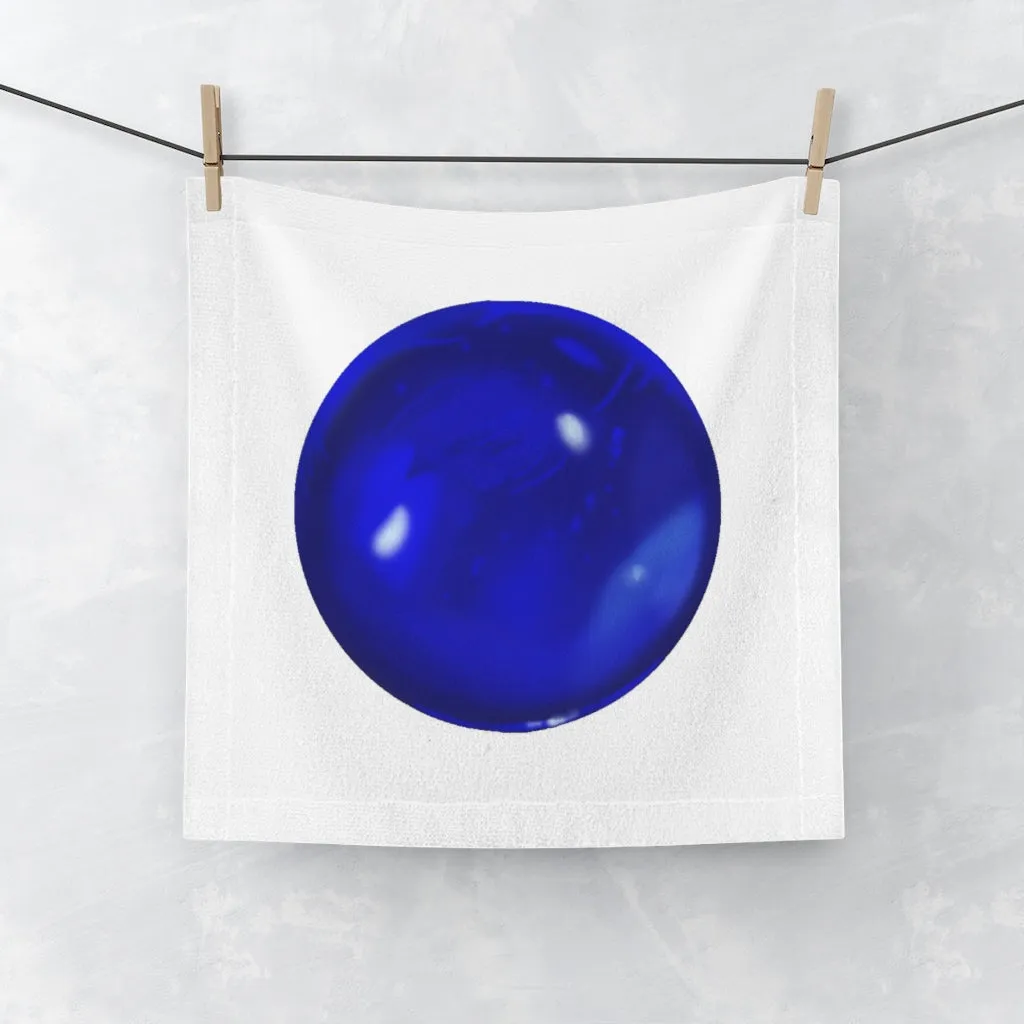 Blue Orb Face Towel