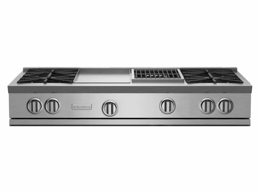 Bluestar RGTNB484GCBV2 48" Rnb Rangetop With 12" Griddle & Charbroiler