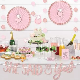 Blush Wedding Buffet Table Decorating Kit 23pcs | 1ct