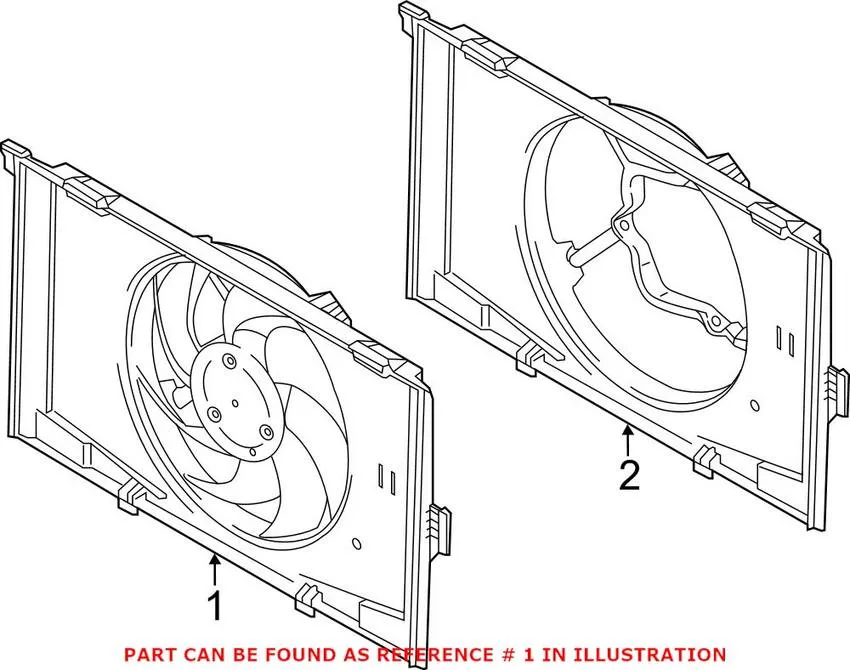 BMW Engine Cooling Fan Assembly 17428642143 – Genuine BMW