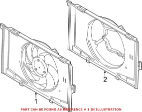 BMW Engine Cooling Fan Assembly 17428642143 – Genuine BMW