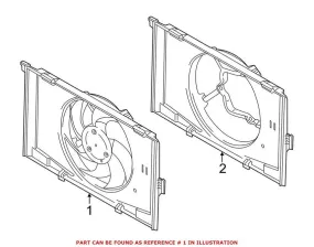 BMW Engine Cooling Fan Assembly – Front 17428642144