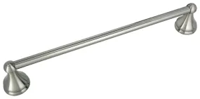 Boston Harbor Towel Bar, Zinc, Brushed Nickel, Surface Mounting, 18 in :CD: QUANTITY: 1