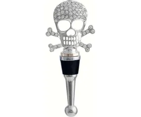 Bottle Stopper - Skull with Stones