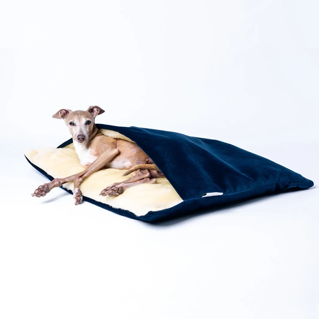 Burrow Bag Dog Bed in Velour