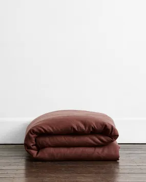 Cacao 100% French Flax Linen Duvet Cover