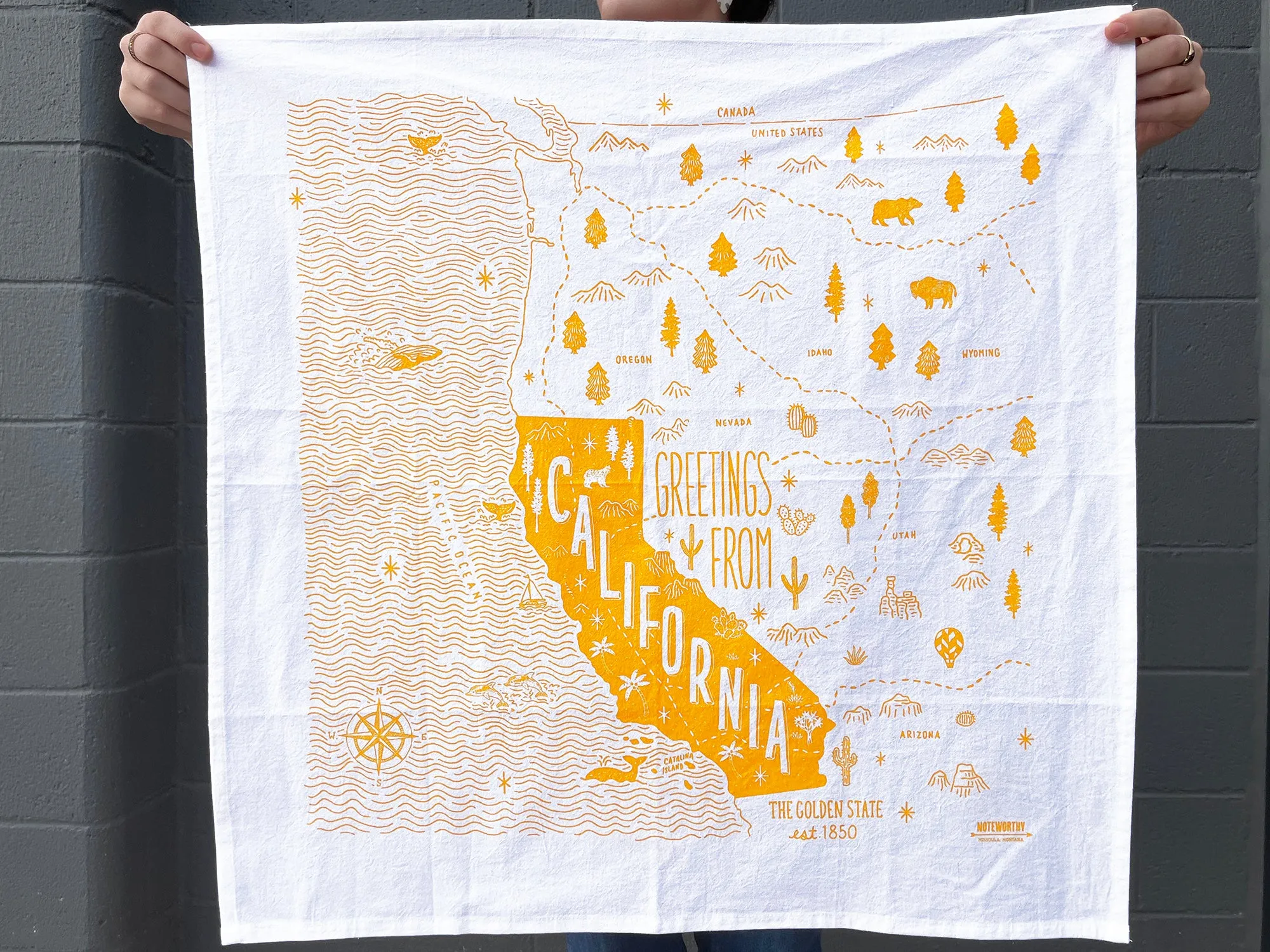 California Tea Towel