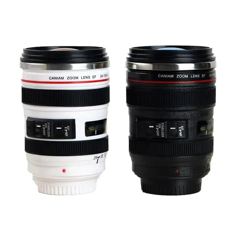 Camera Lens Thermos Mug Coffee