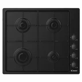 Candy 60cm 4 Burner Gas Hob - Black | CHW6LBB