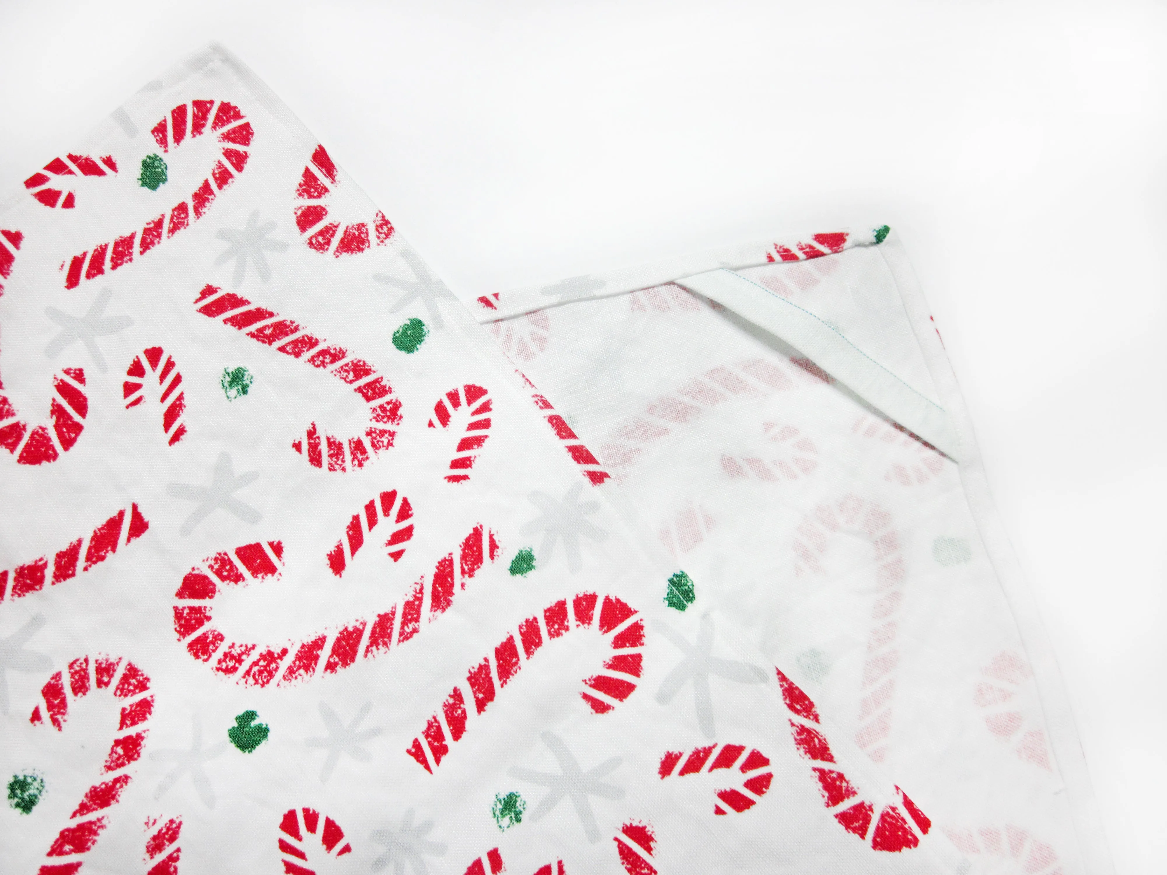 Candy Cane Lane Tea Towel - Linen/Cotton