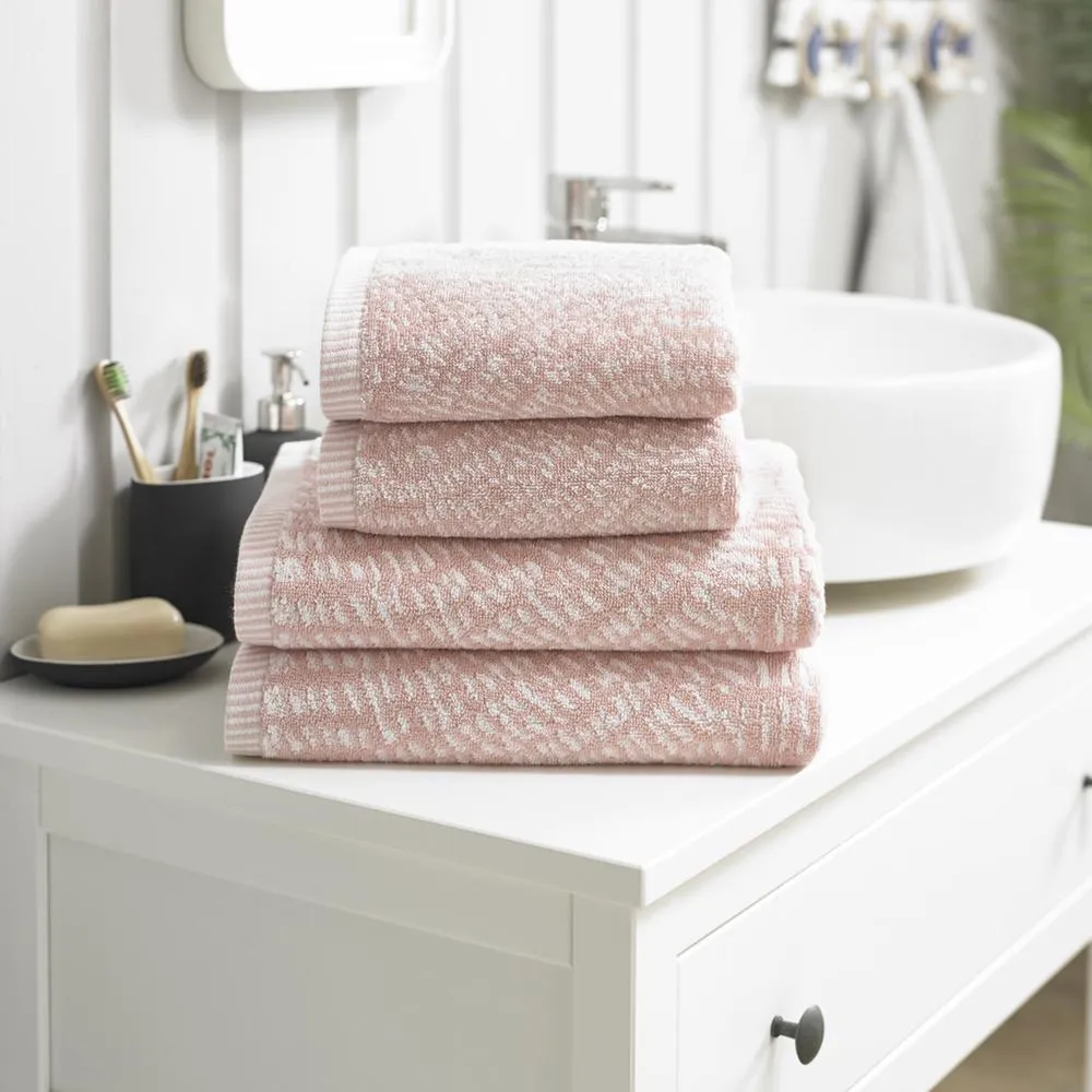 Cannes Decorative Cotton Towel - Pink