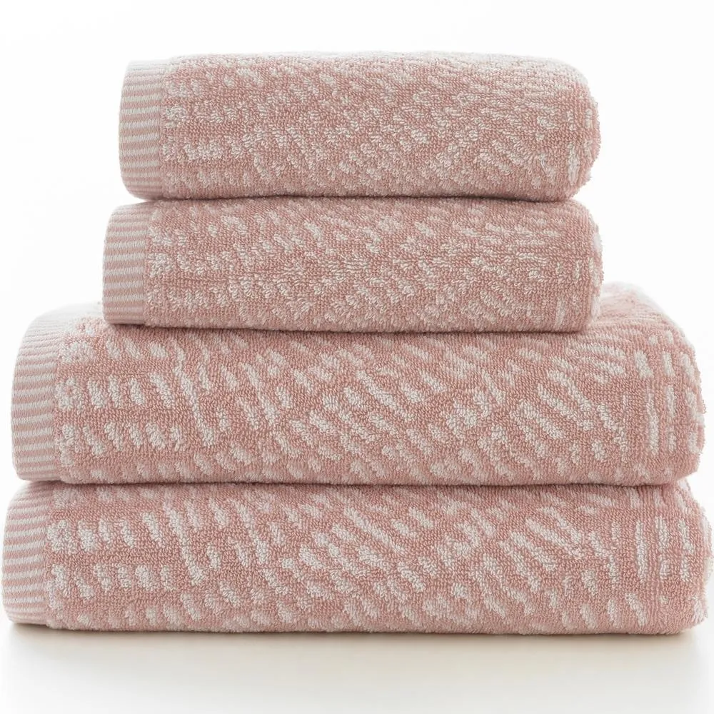 Cannes Decorative Cotton Towel - Pink